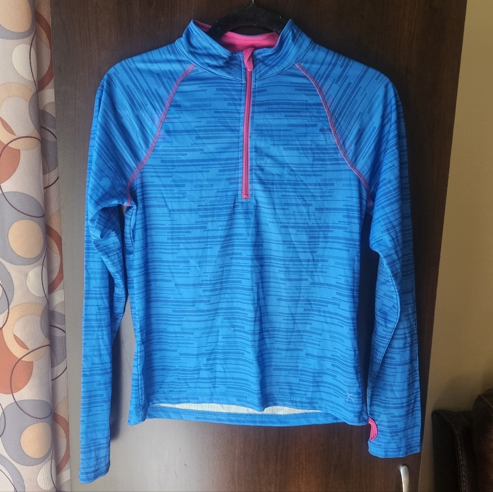 Danskin Blue and Pink Activewear Top